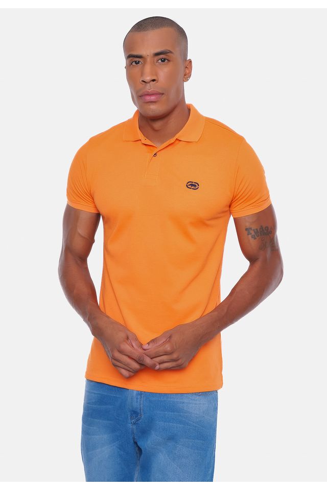 Camisa-Polo-Ecko-Piquet-Laranja