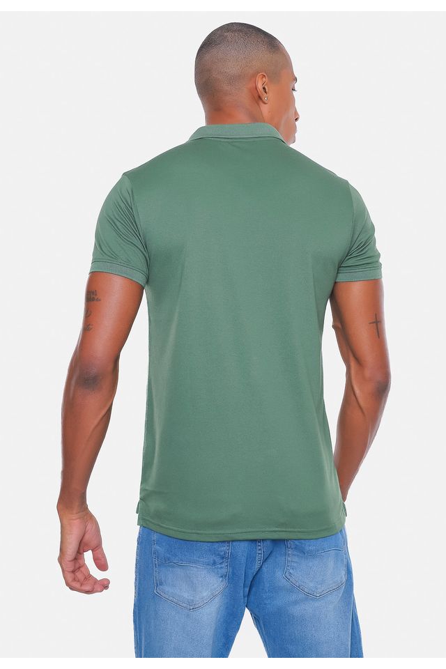 Camisa-Polo-Ecko-Piquet-Verde-Militar