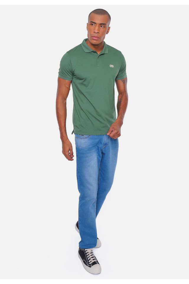 Camisa-Polo-Ecko-Piquet-Verde-Militar