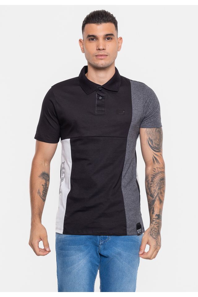 Camisa-Polo-Ecko-Especial-Preta Camisa-Polo-Ecko-Especial-Preta