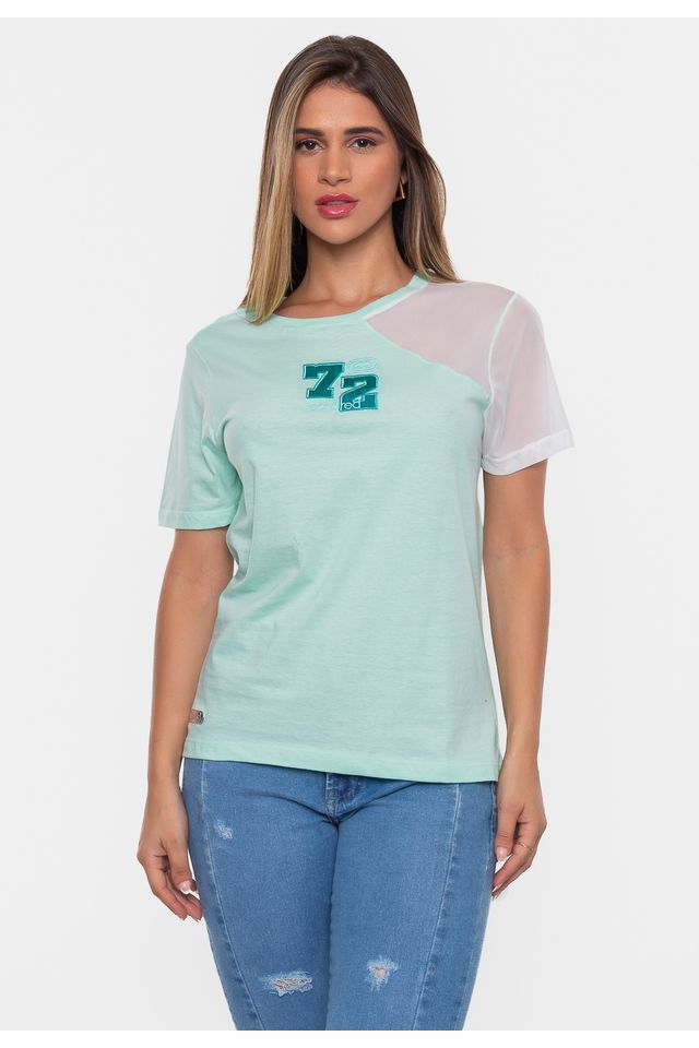 Camiseta-Ecko-Feminina-Estampada-Verde