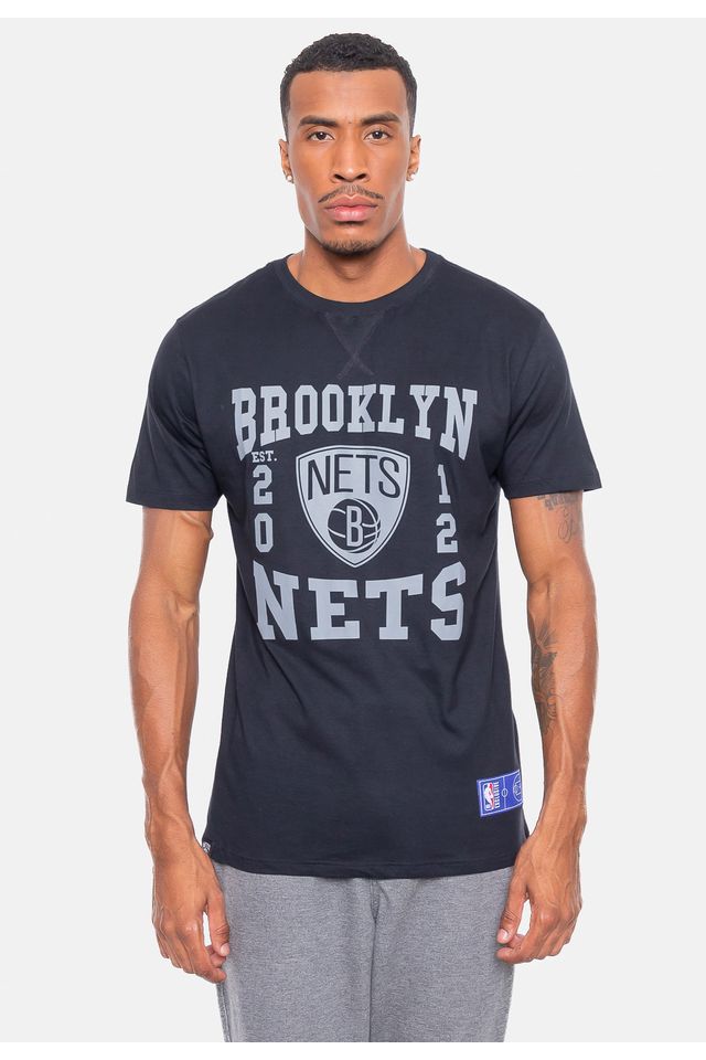 Camiseta-NBA-College-Brooklyn-Nets-Preta
