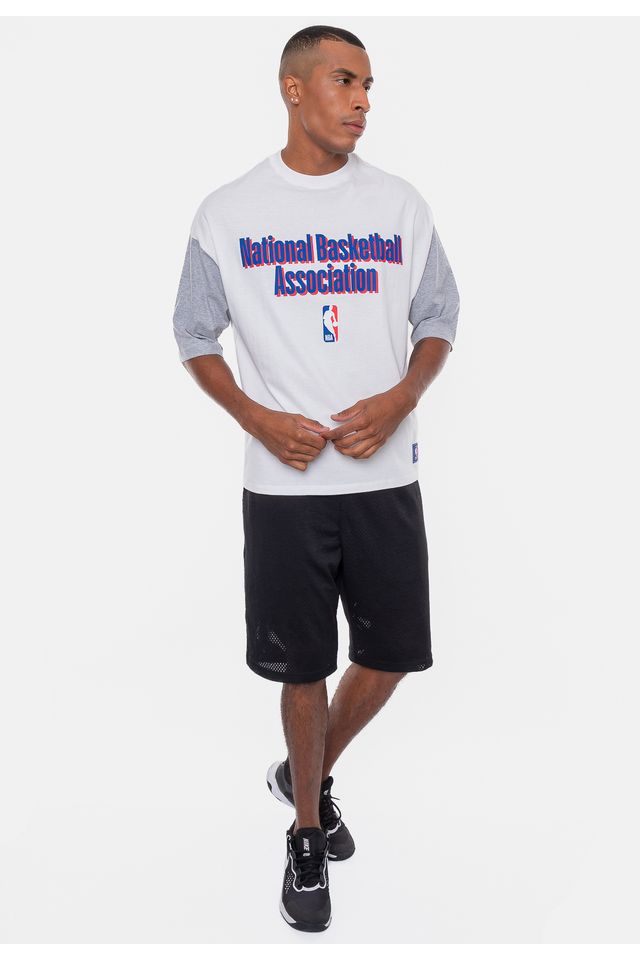 Camiseta-NBA-Oversized-Vintage-Branca-Off