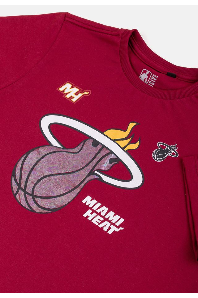 Camiseta-NBA-Rainbow-Miami-Heat-Vinho