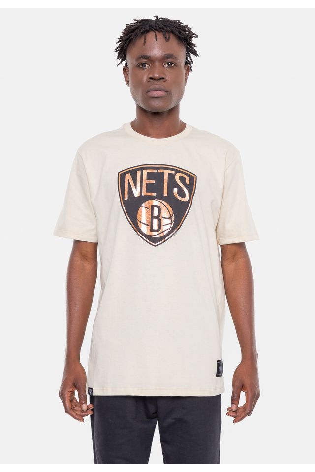 Camiseta-NBA-Sunshine-Brooklyn-Nets-Bege-Vintage