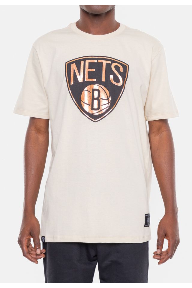 Camiseta-NBA-Sunshine-Brooklyn-Nets-Bege-Vintage