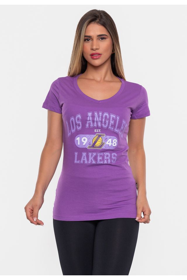 Camisa Lakers Regata Feminina Camiseta NBA Feminina Club Los