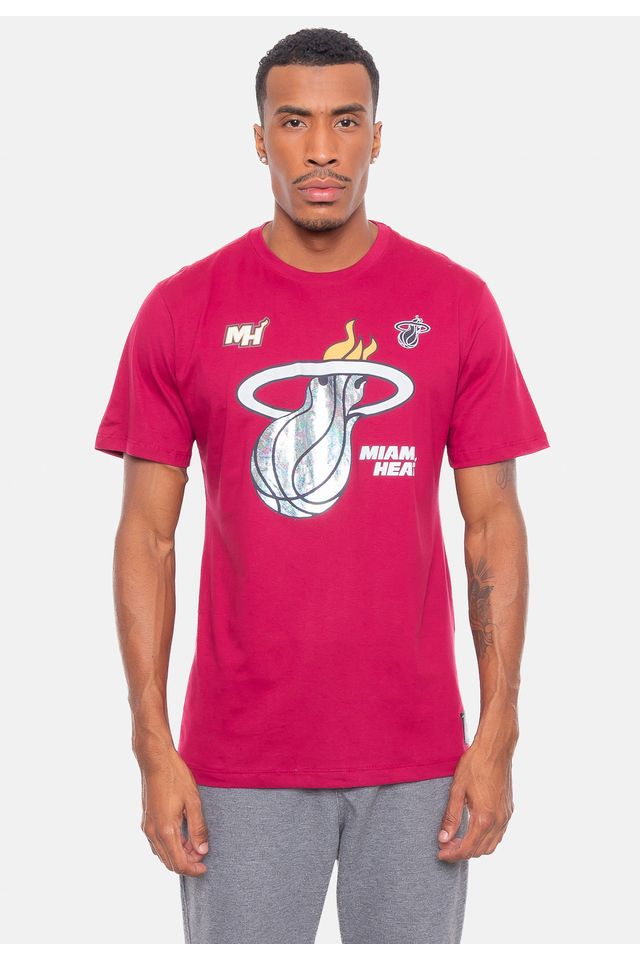Camiseta-NBA-Rainbow-Miami-Heat-Vinho