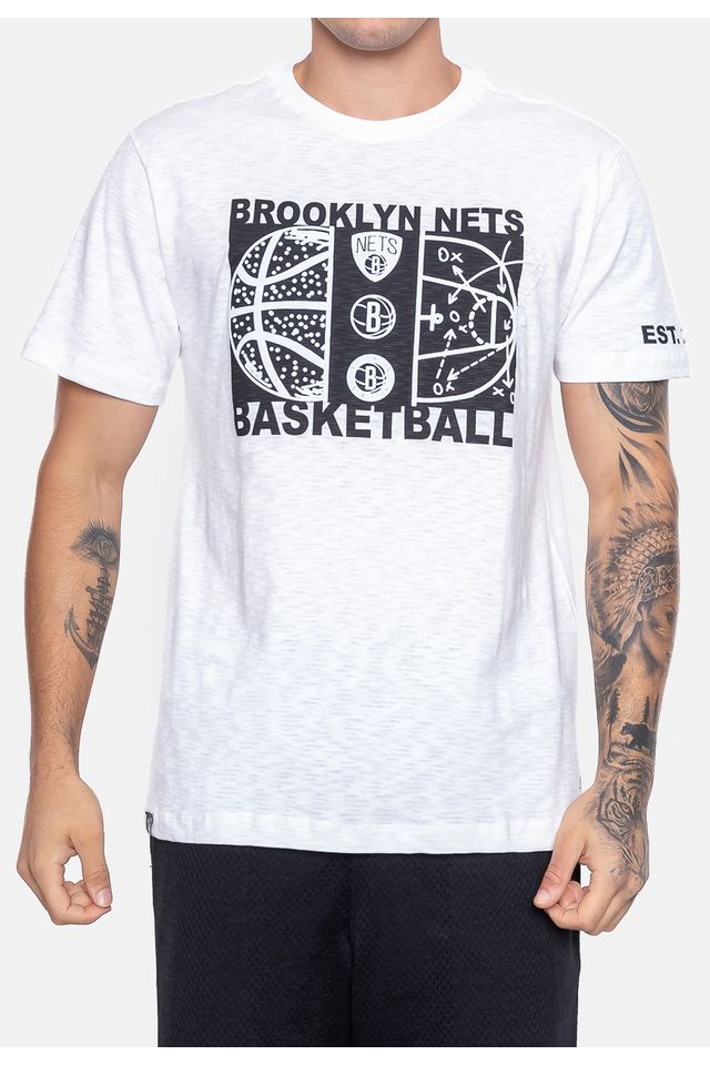 Camiseta-NBA-Straight-Up-Brooklyn-Nets-Off-White