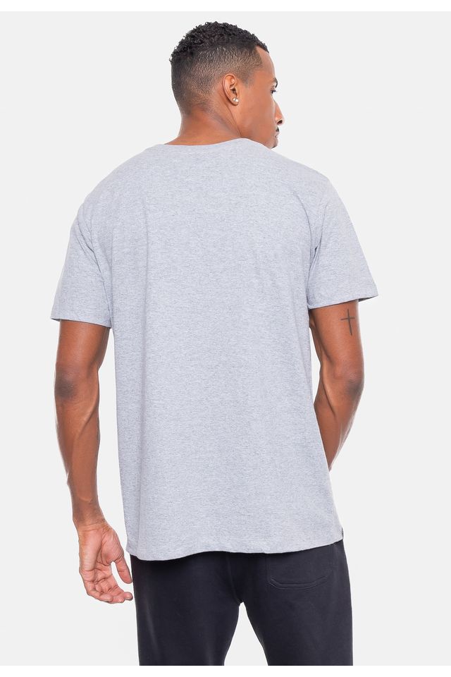 Camiseta-NBA-Logo-Sign-Los-Angeles-Lakers-Cinza-Mescla