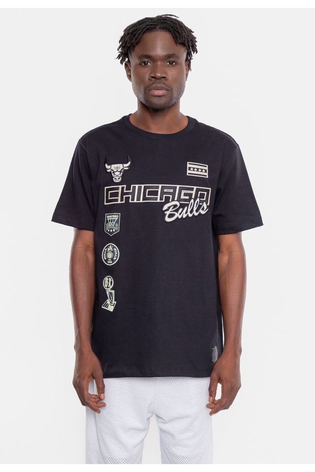 Camiseta-NBA-Flag-City-Chicago-Bulls-Preta