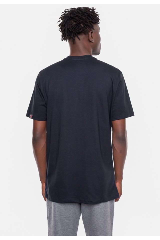 Camiseta-NBA-Half-Logo-Chicago-Bulls-Preta