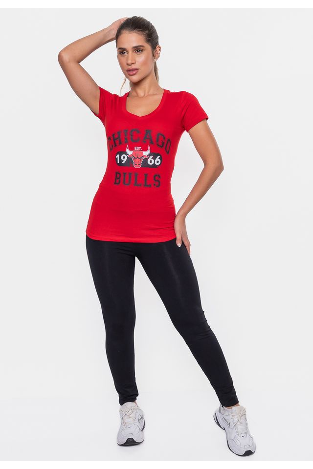 Camiseta-NBA-Feminina-Club-Chicago-Bulls-Vermelha