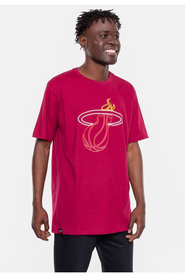 Camiseta-NBA-Logo-Sign-Miami-Heat-Vinho