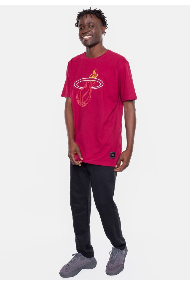 Camiseta-NBA-Logo-Sign-Miami-Heat-Vinho