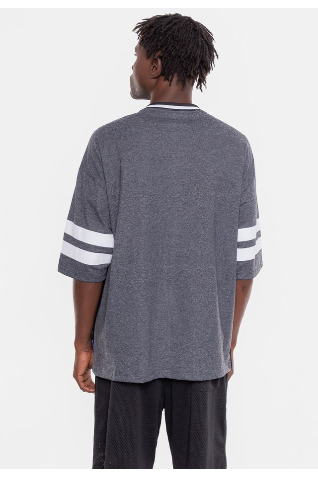 Camiseta-NBA-Oversized-Football-Brooklyn-Nets-Grafite-Mescla