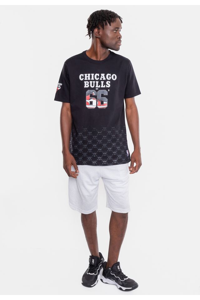 Camiseta-NBA-Sneakers-Chicago-Bulls-Preta
