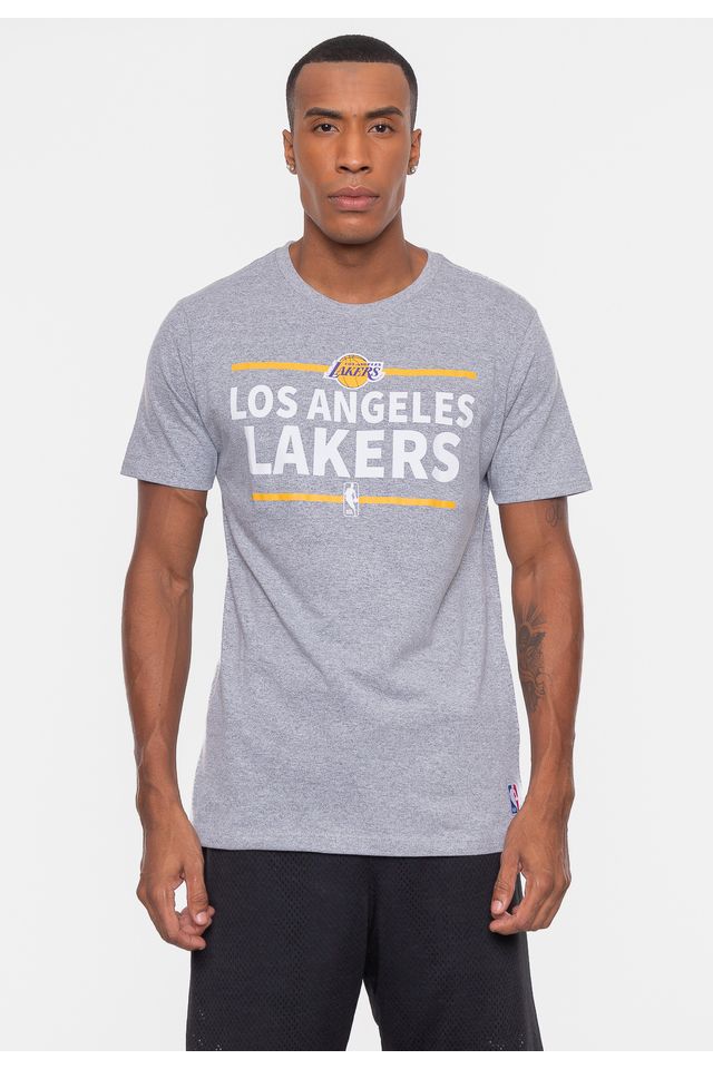 Camiseta-NBA-Mouline-Los-Angeles-Lakers-Cinza