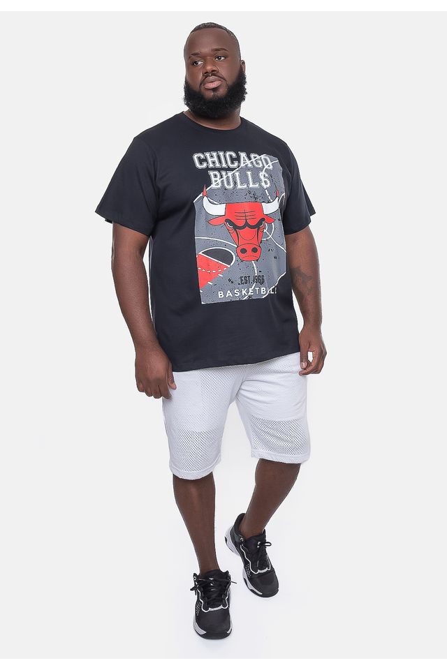 Camiseta-NBA-Plus-Size-Backcourt-Chicago-Bulls-Preta