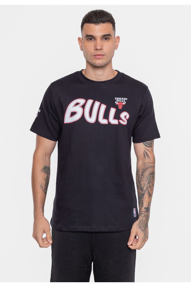 Camiseta-NBA-Sneakers-Chicago-Bulls-Preta