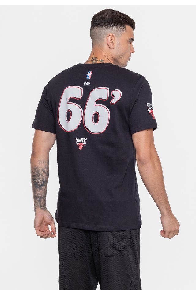 Camiseta-NBA-Sneakers-Chicago-Bulls-Preta