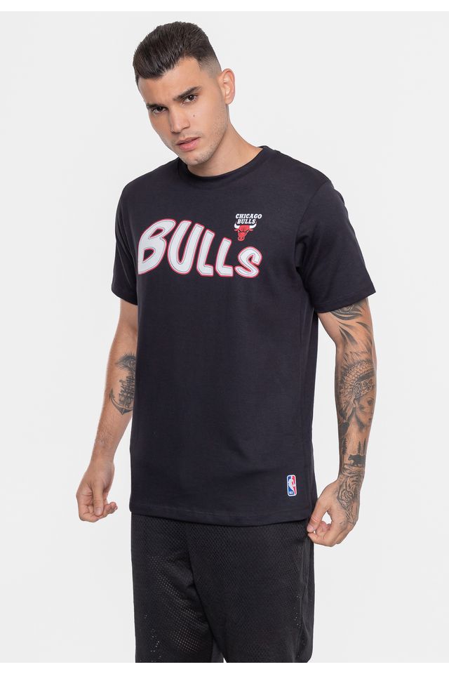 Camiseta-NBA-Sneakers-Chicago-Bulls-Preta
