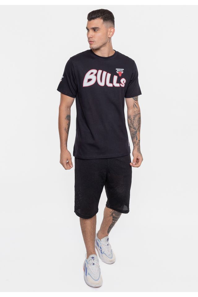 Camiseta-NBA-Sneakers-Chicago-Bulls-Preta
