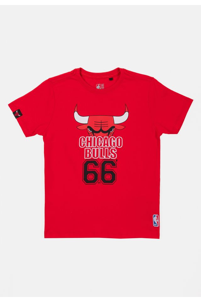 Camiseta-NBA-Juvenil-Half-Logo-Chicago-Bulls-Vermelha