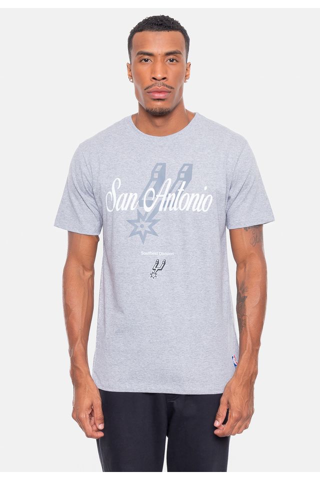 Camiseta-NBA-Division-San-Antonio-Spurs-Cinza-Mescla