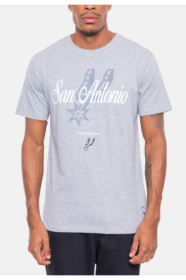 Camiseta-NBA-Division-San-Antonio-Spurs-Cinza-Mescla