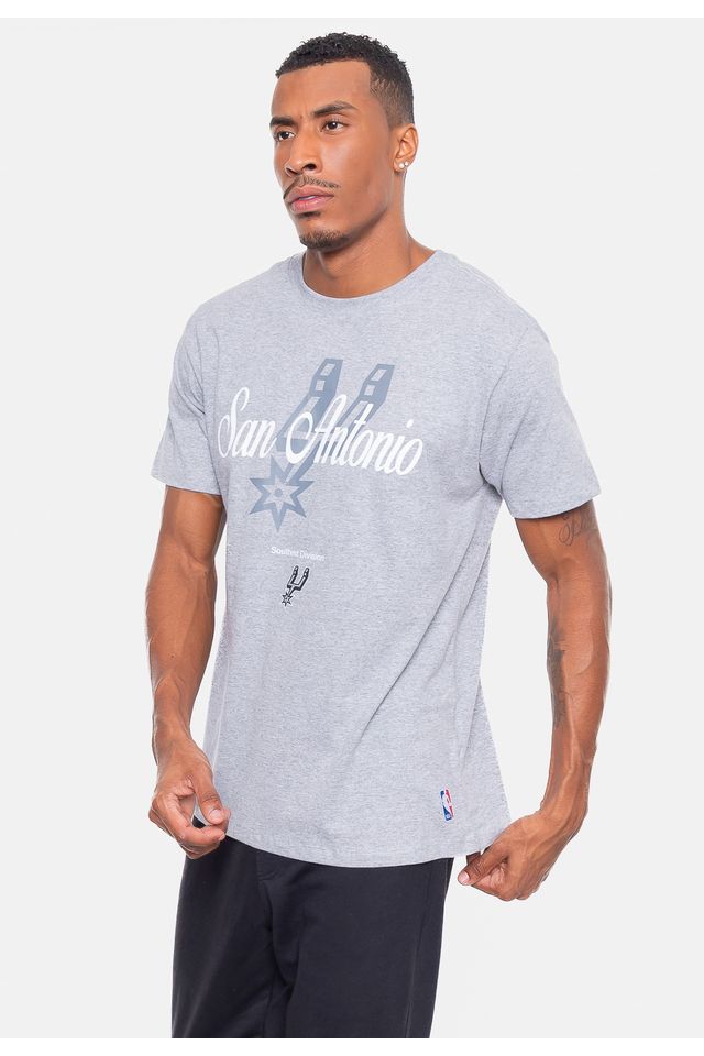 Camiseta-NBA-Division-San-Antonio-Spurs-Cinza-Mescla