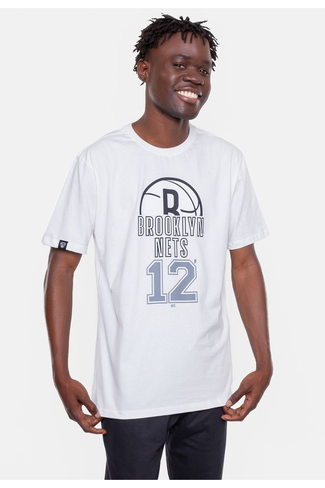 Camiseta-NBA-Half-Logo-Brooklyn-Nets-Branca-Off