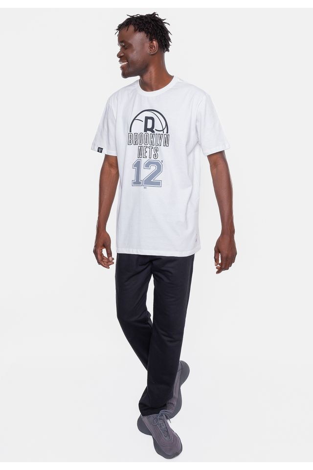 Camiseta-NBA-Half-Logo-Brooklyn-Nets-Branca-Off