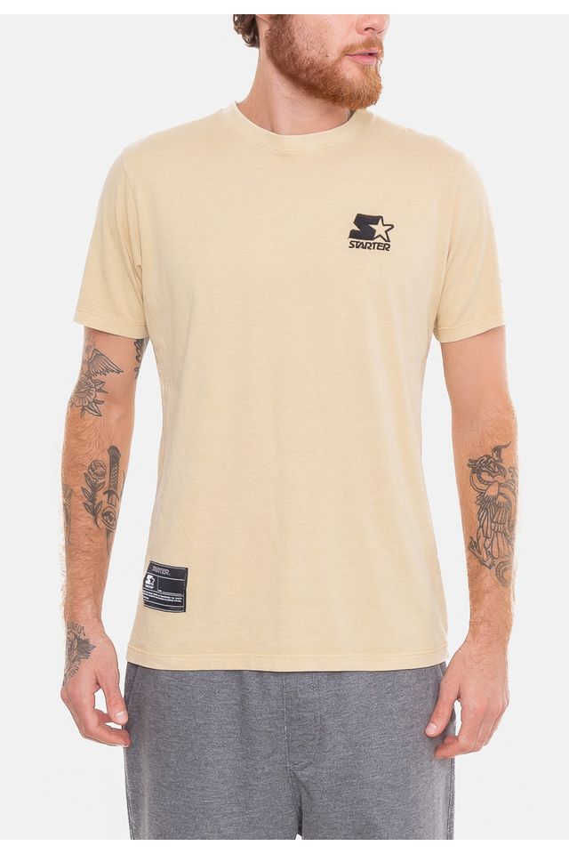 Camiseta-Starter-Estampada-Bege