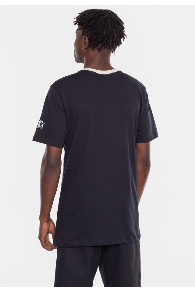 Camiseta-Starter-Estampada-Preta