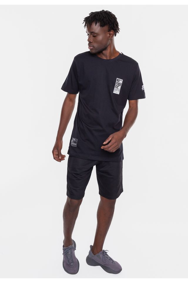 Camiseta-Starter-Estampada-Preta