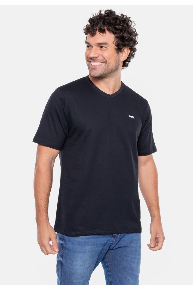 Camiseta-Fatal-Fashion-Basic-Gola-V-Preta