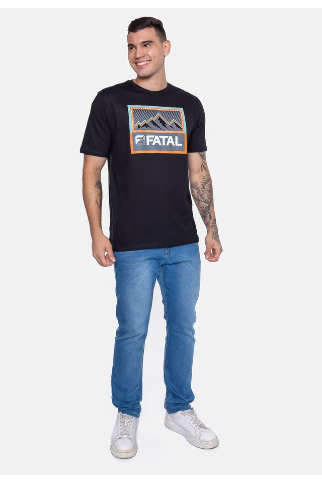 Camiseta-Fatal-Estampada-Alpine-Preta