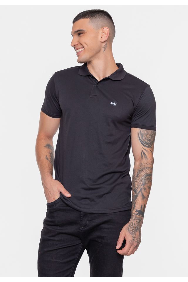 Camisa-Polo-Fatal-Piquet-Ligh-Preta