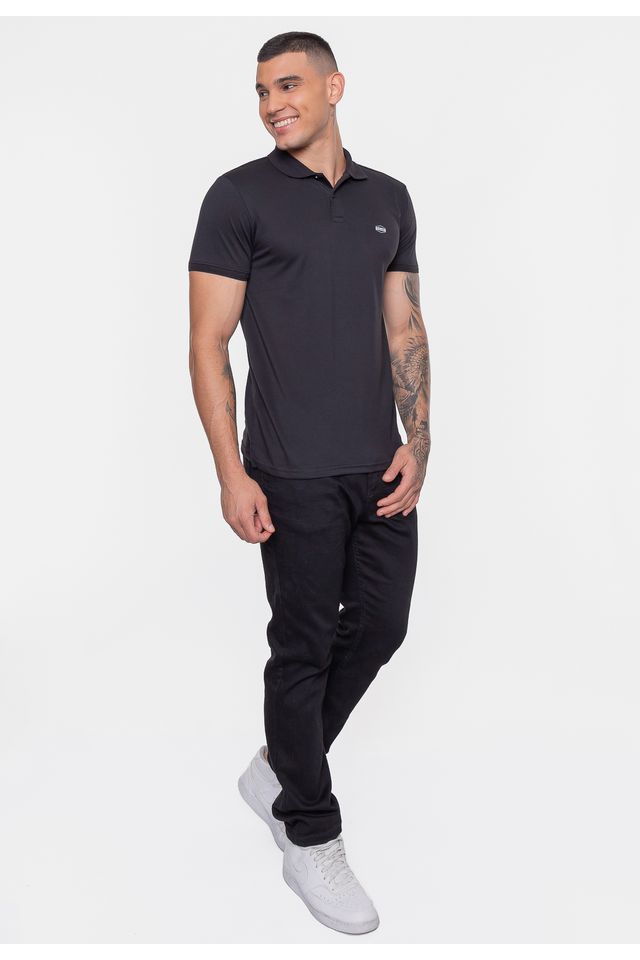 Camisa-Polo-Fatal-Piquet-Ligh-Preta