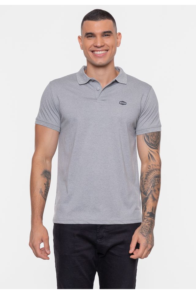 Camisa-Polo-Fatal-Piquet-Ligh-Cinza-Mescla