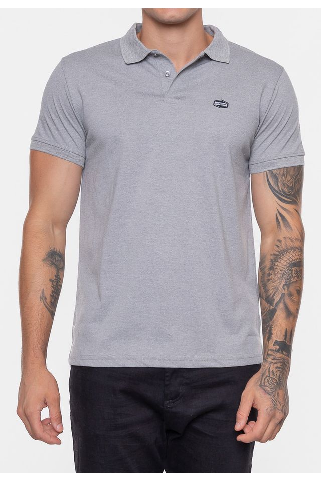 Camisa-Polo-Fatal-Piquet-Ligh-Cinza-Mescla