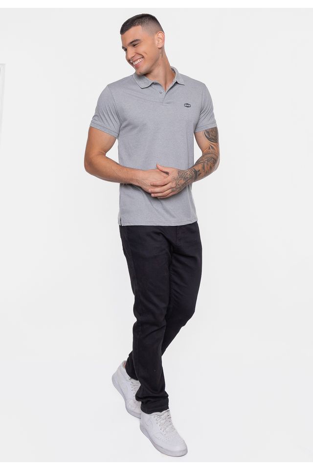 Camisa-Polo-Fatal-Piquet-Ligh-Cinza-Mescla