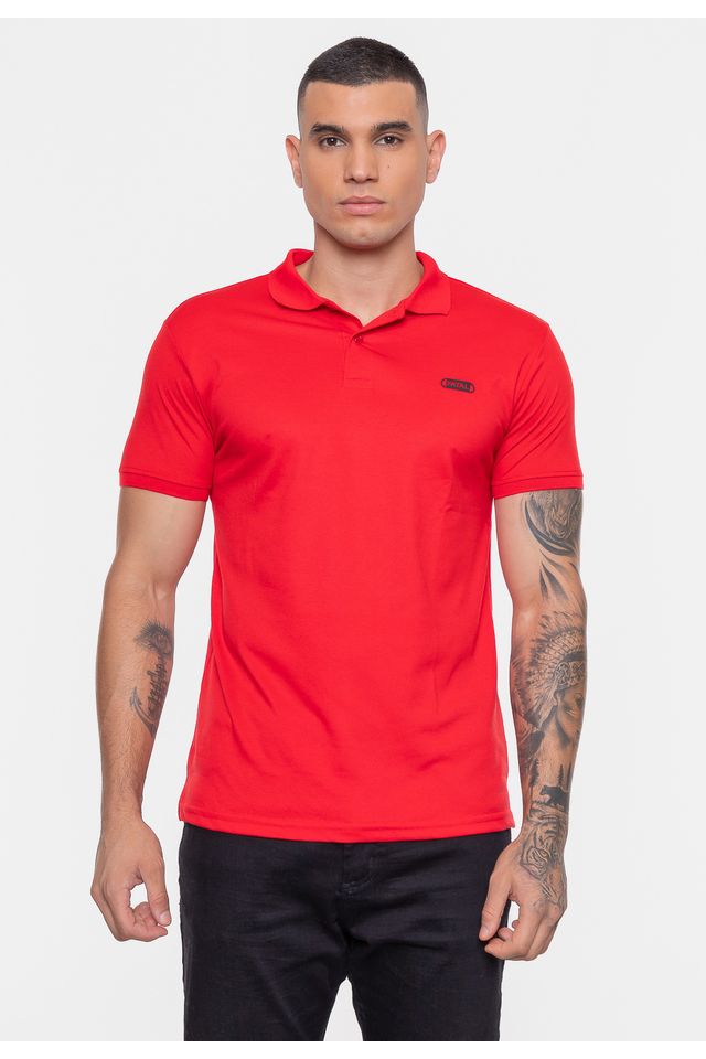Camisa-Polo-Fatal-Piquet-Mesh-Vermelha