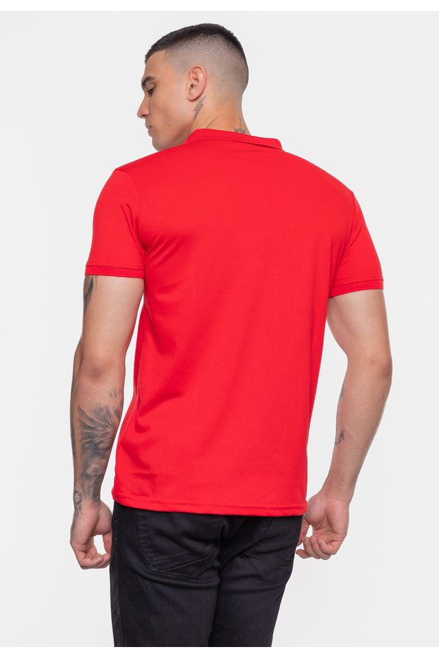 Camisa-Polo-Fatal-Piquet-Mesh-Vermelha