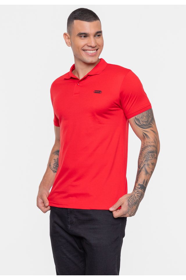 Camisa-Polo-Fatal-Piquet-Mesh-Vermelha