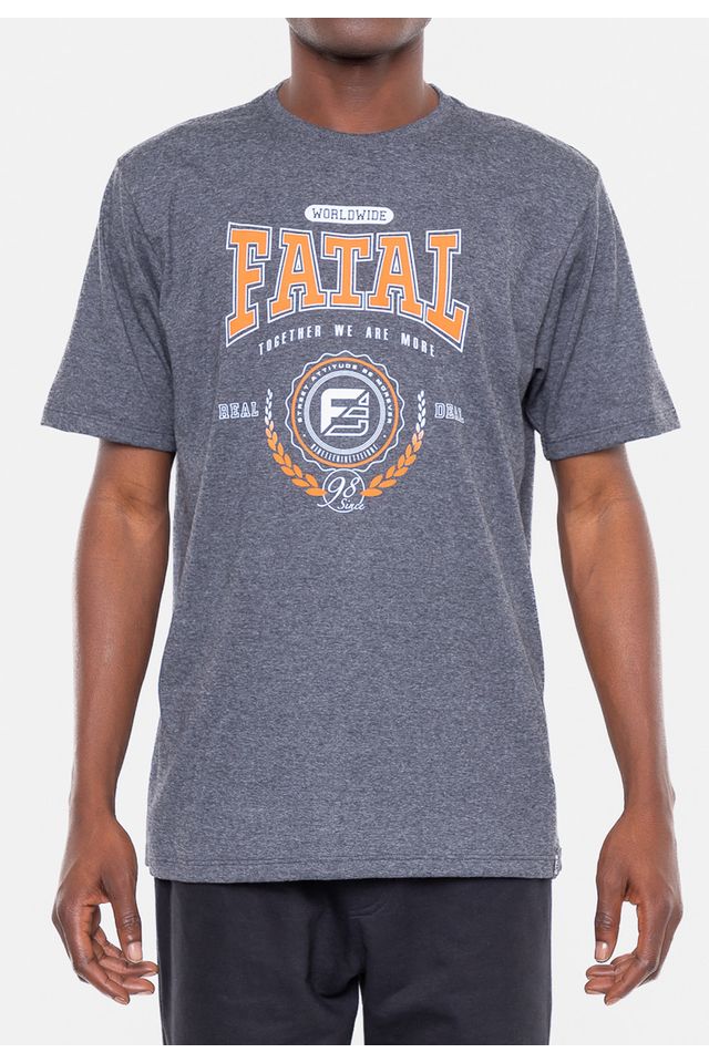 Camiseta-Fatal-Estampada-Deal-Grafite-Mescla