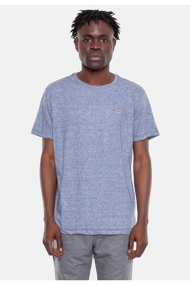 Camiseta-Onbongo-Fashion-Basic-Dark-Azul-Mescla Camiseta-Onbongo-Fashion-Basic-Dark-Azul-Mescla
