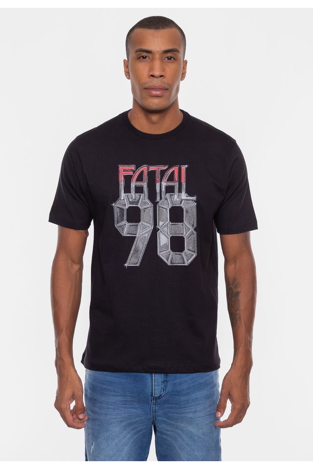 Camiseta-Fatal-Estampada-Iron-Preta Camiseta-Fatal-Estampada-Iron-Preta