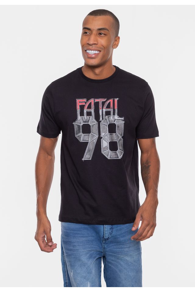 Camiseta-Fatal-Estampada-Iron-Preta